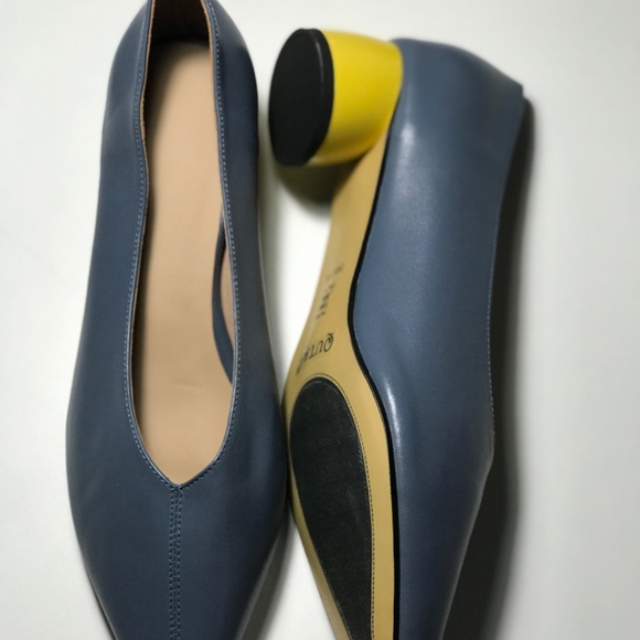 New leather woman low heel pump shoes - Picture 5 of 7